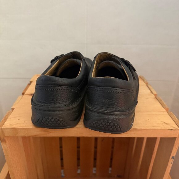 Birkenstock Mens Size 40 US 7-7.5 Black Leather Buckle Strap Trent Loafer Shoes - Picture 10 of 16